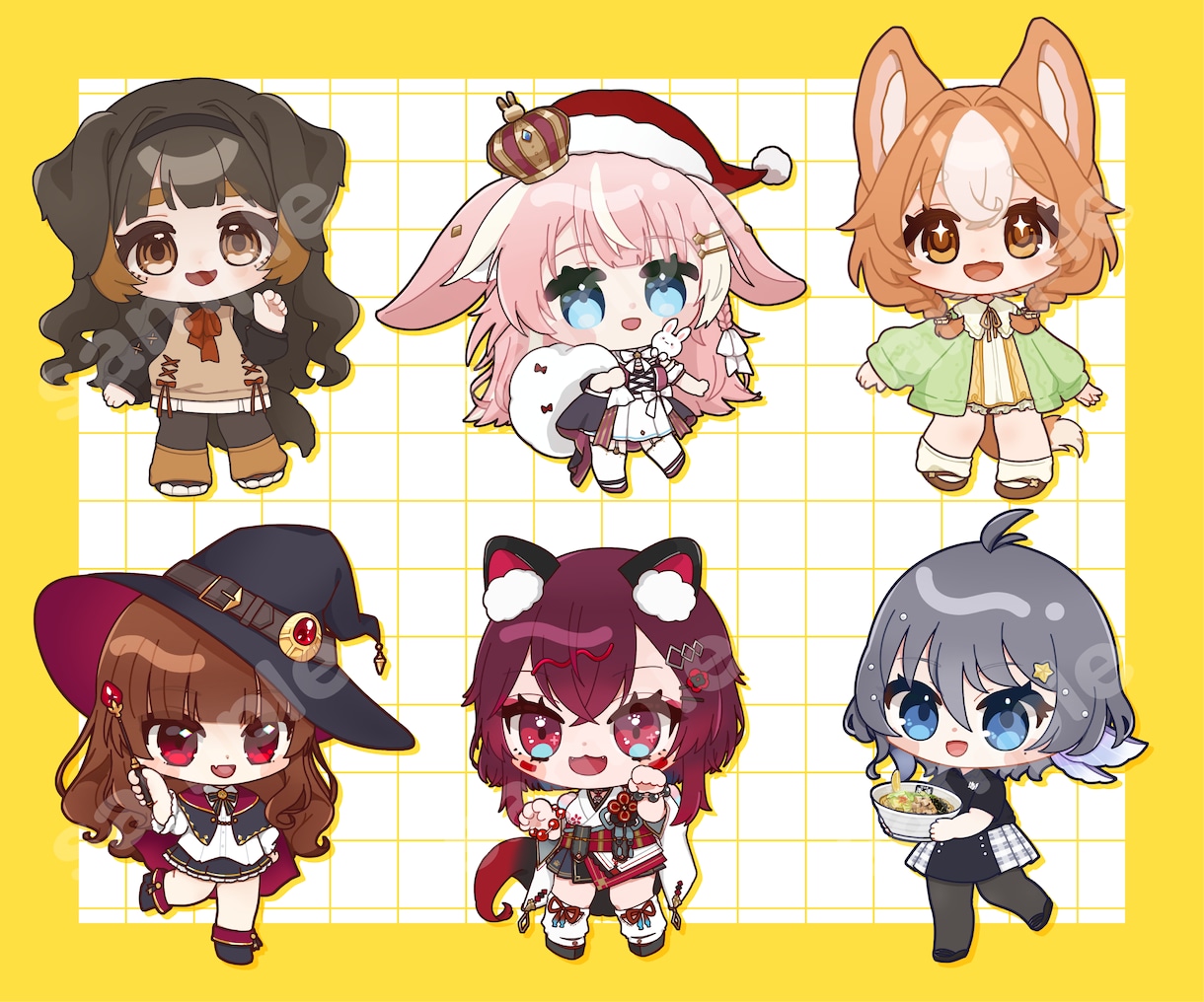 商用・二次使用〇デフォルメ、ミニキャラ描きます デフォルメの可愛いイラストはいかがでしょうか イメージ2