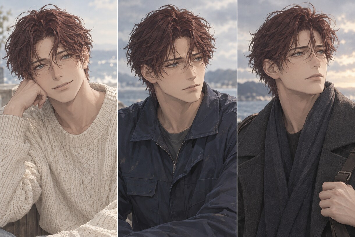 恋愛キャラの画像生成プロンプトを設計します 女性向け作品専用｜画風相談とプロンプト3案つき イメージ5