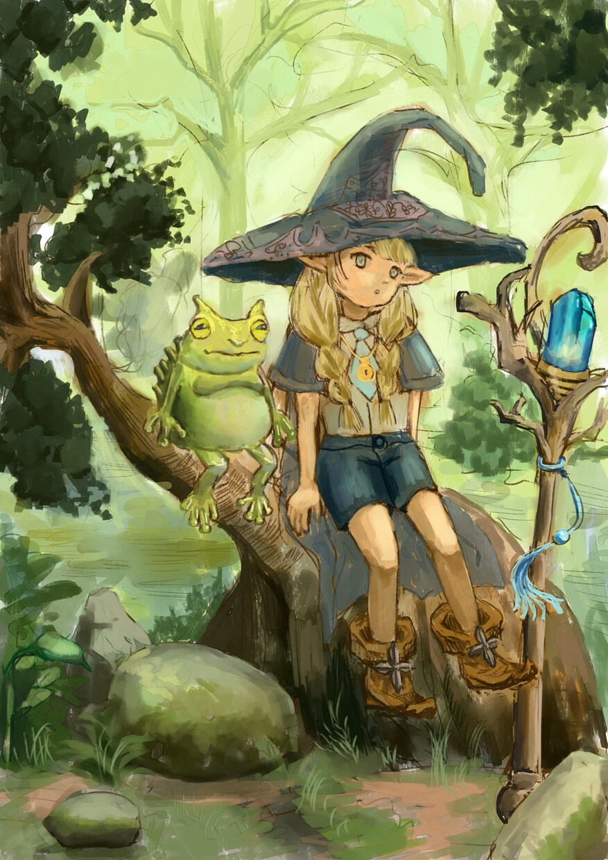 ファンタジーな一枚絵を描きます お客様のニーズに合わせた世界観の一枚絵を描きます イメージ1