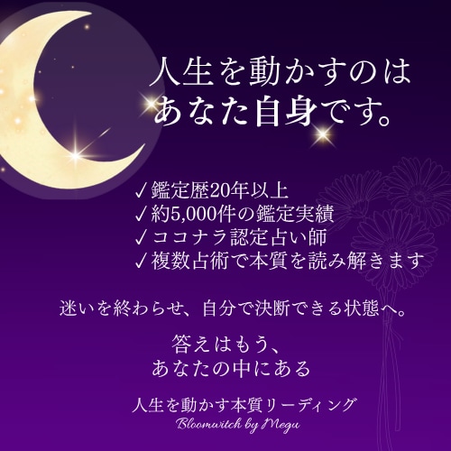 人生を動かす本質リーディングをします 鑑定歴20年。迷いを終わらせ、自分で決断できる私へ。 イメージ5
