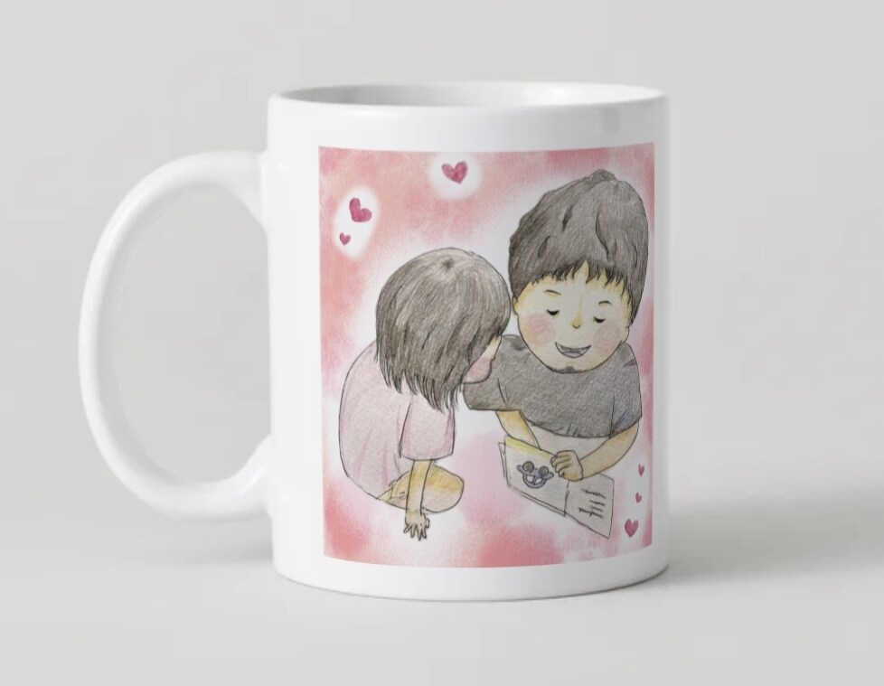 ゆるふわイラストでマグカップの制作をします 絵本風の似顔絵を描いてオリジナルマグカップに♡ イメージ1