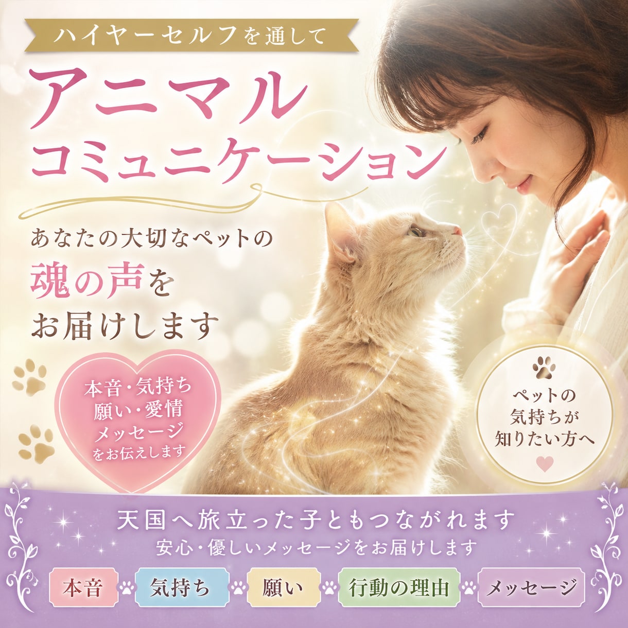 アニコミでペットちゃんの心を読み解きます 愛するペットがあなたに伝えたい「本当の気持ち」 イメージ1