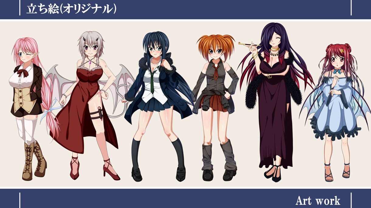 Vtuber、Vライバーのお姿制作致します 高品質なアニメ塗であなたのお姿をお仕立てします イメージ3