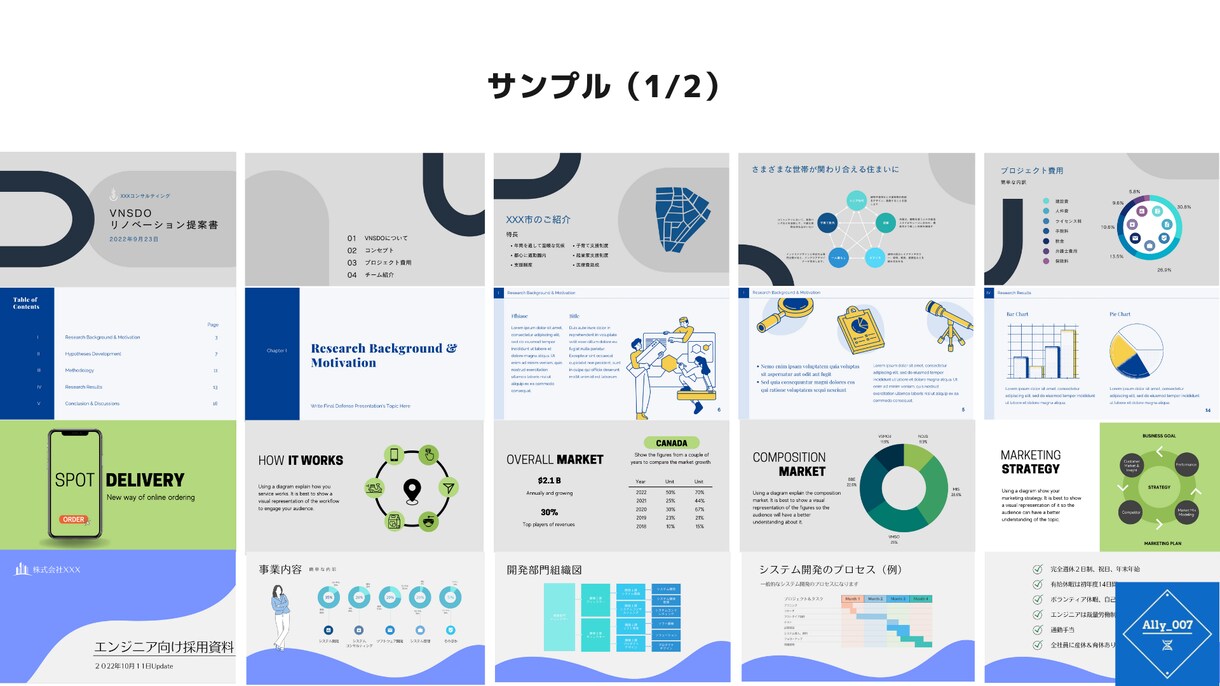 読み手に伝わる洗練されたプレゼン・提案資料作ります 支援実績200社以上、受注率70%超のビジネスのプロが支援 イメージ8