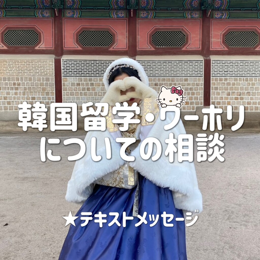 韓国留学・ワーホリのお手伝いします 検索しても出てこない内容までお答えします イメージ1
