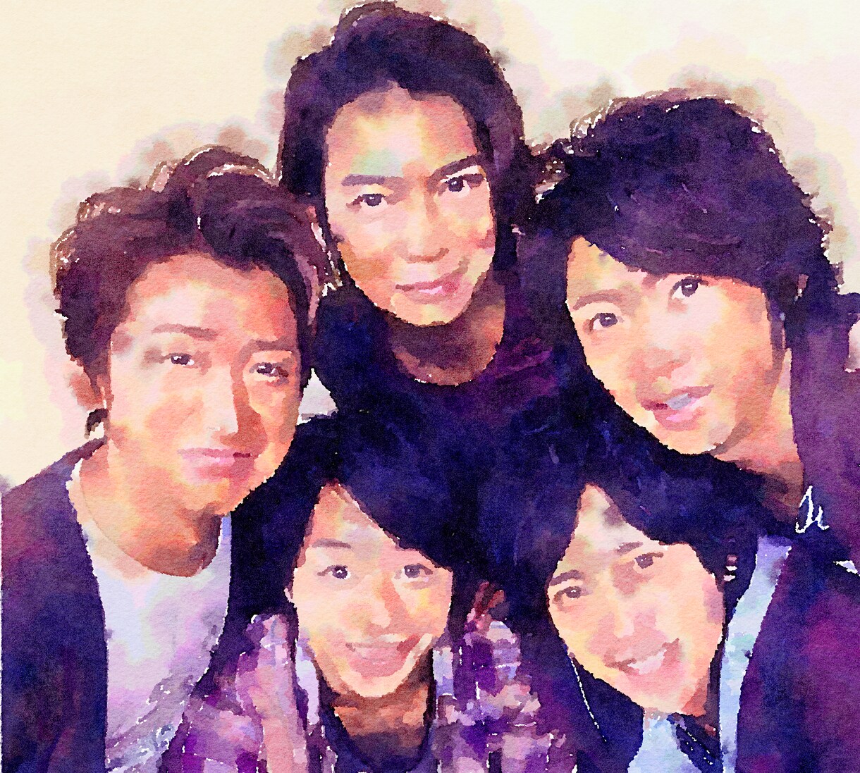 水彩画イラストを写真から制作。すぐ納品します 柔らかさを演出する画面に! また肖像権回避にも有効! イメージ7