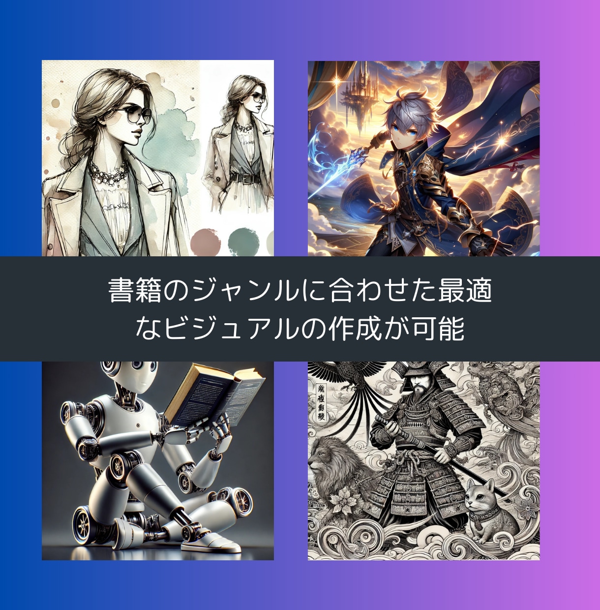 AIアートでKindle本の表紙を作成します 驚くほどのハイクオリティ！おしゃれでプロ品質の電子書籍カバー イメージ9