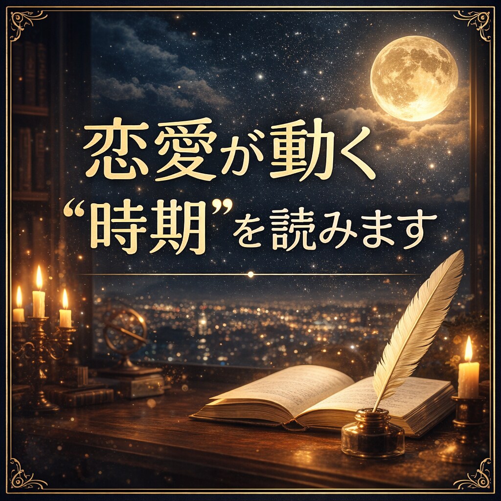 恋愛が動く運命の時期を四柱推命で読みます この恋が進まないのは時期の問題です イメージ1