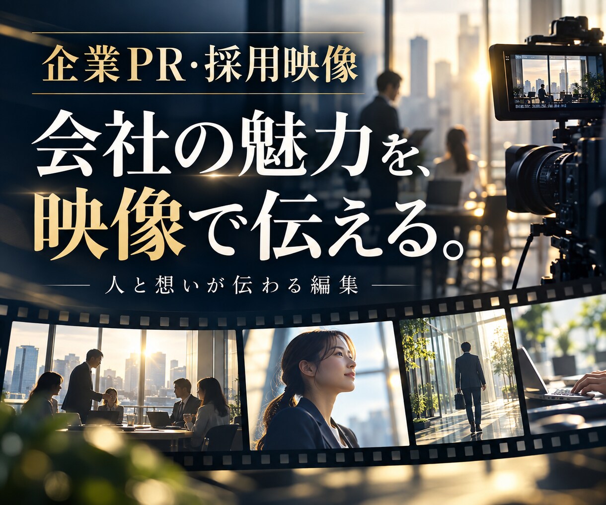 企業PR／採用動画編集ブランディング映像制作します “人と想い”が伝わる採用・PR映像を制作します。 イメージ1