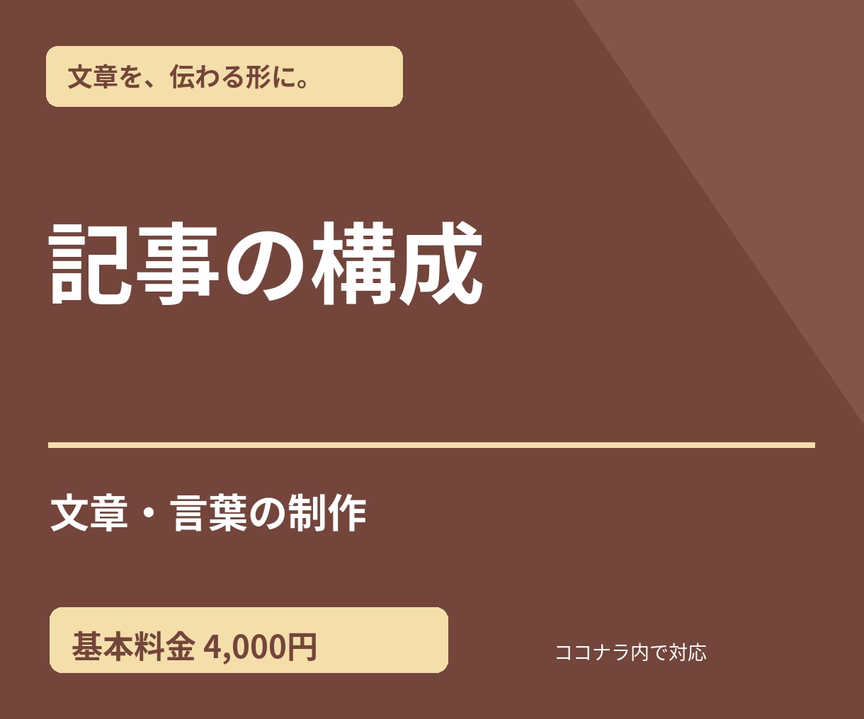 ブログ記事の構成を3本作成します 読者の疑問に沿った見出しと流れを提案します イメージ1