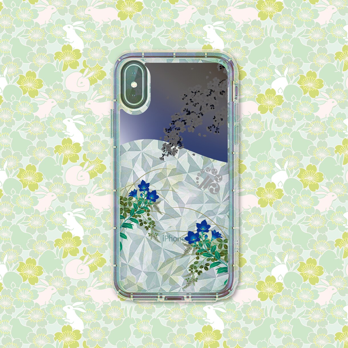 ハンドメイドダイヤモンドケースあります ダイヤモンドケースは柔らかくスマホの色が反映されて綺麗です イメージ4