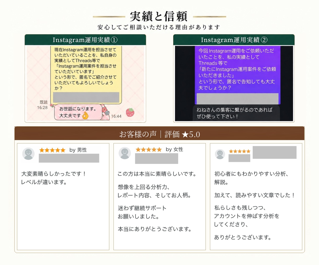SNS集客につながる商品・サービス設計を伴走します 投稿の先の予約・来店まで。1ヶ月伴走で集客を改善 イメージ2
