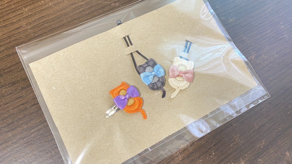 ねこちゃん形のヘアアクセサリーをお作りします 大好きなねこちゃんをすぐそばに！あなただけのアクセサリーです イメージ9