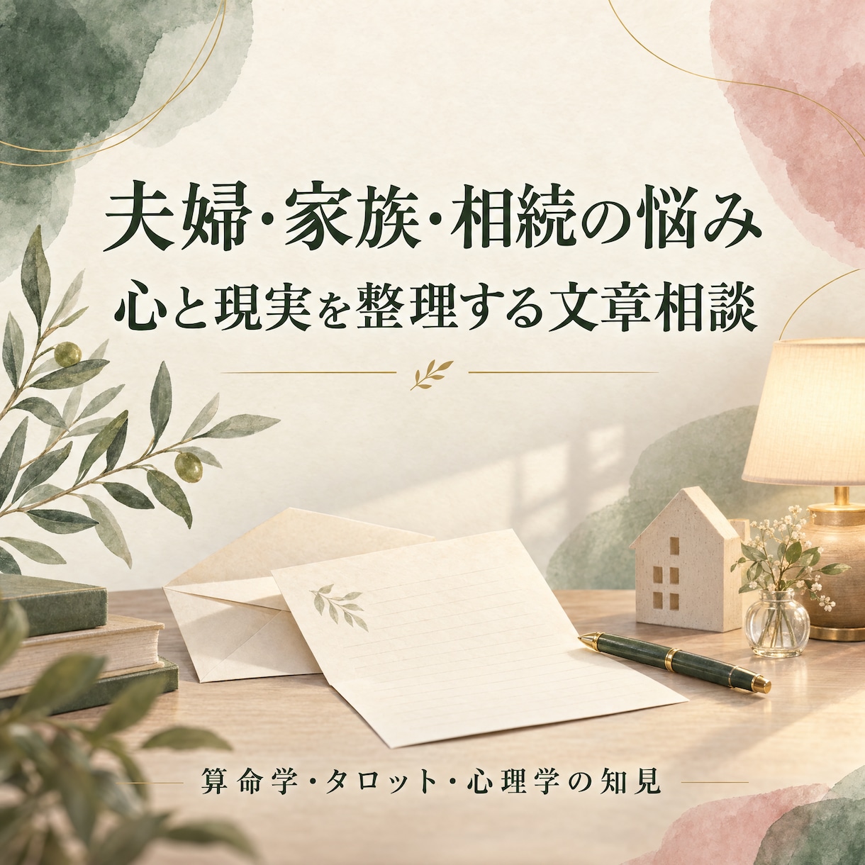 夫婦・家族・相続の悩みを占いで整理しますます 気持ちと現実を分け、納得できる一歩を考えます イメージ1