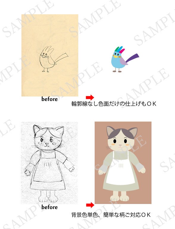 あなたの手書き画像をデジタルデータ化します 鉛筆線をスッキリ画像に変身させます！ イメージ2