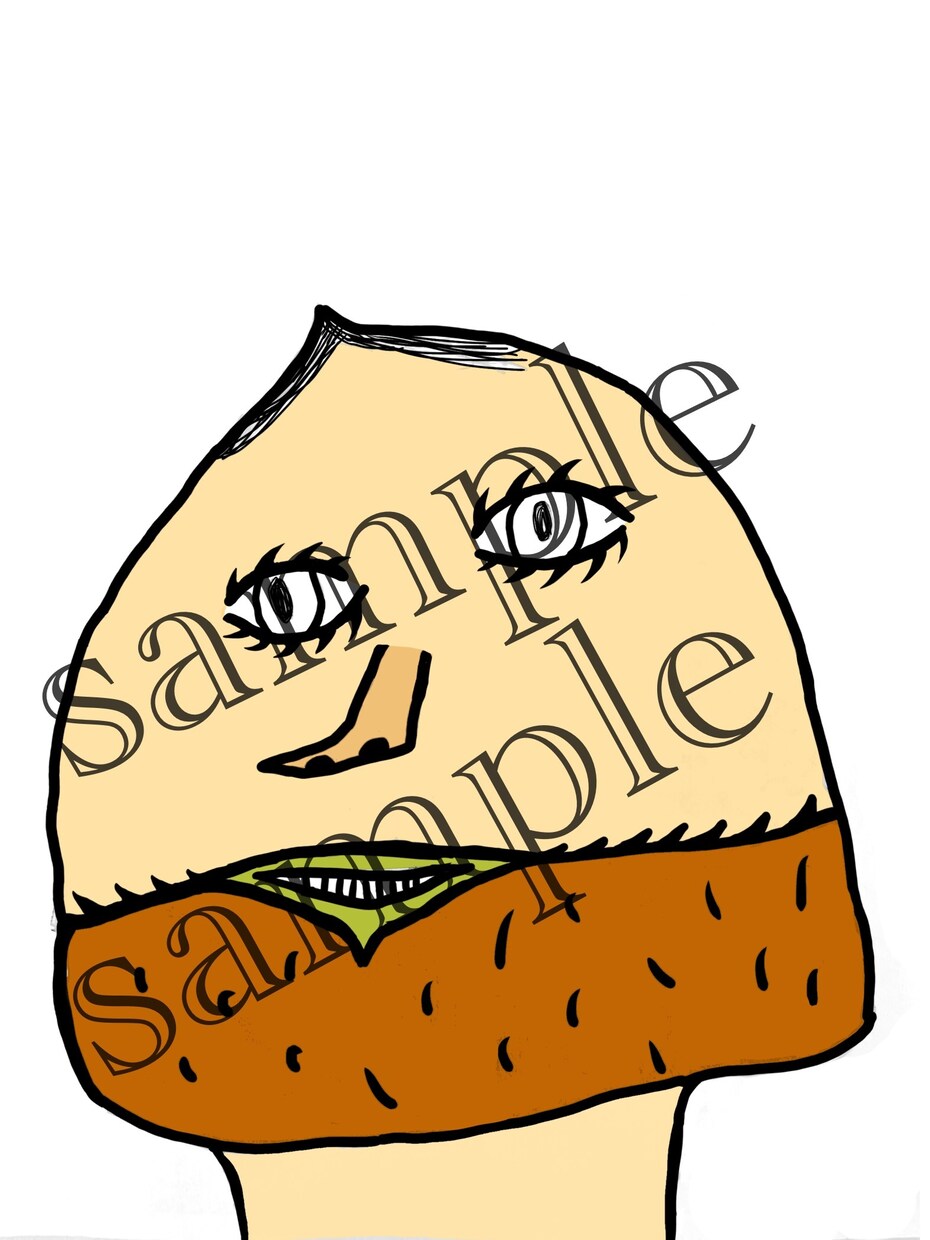シュールなイラスト、スタンプ作ります シュールなイラスト(キモカワ)が得意です！気軽にどうぞ！ イメージ10