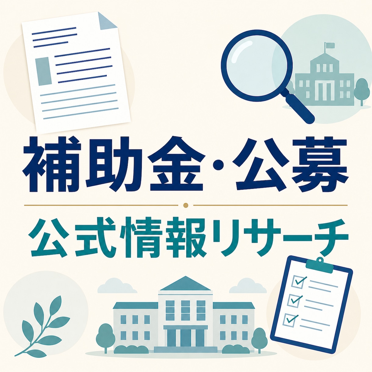 条件に近い補助金候補を公式情報から探します 3〜5件を公式URL・締切・要確認点付きで整理 イメージ1