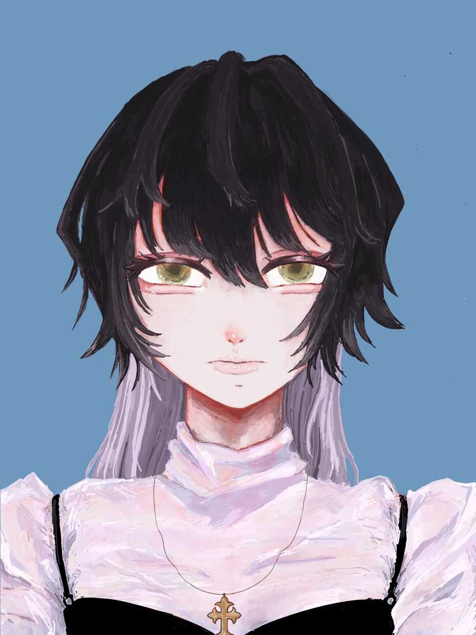 アンニュイな厚塗りイラスト制作します アイコンや動画、歌ってみたに使える1枚絵を制作します。 イメージ2