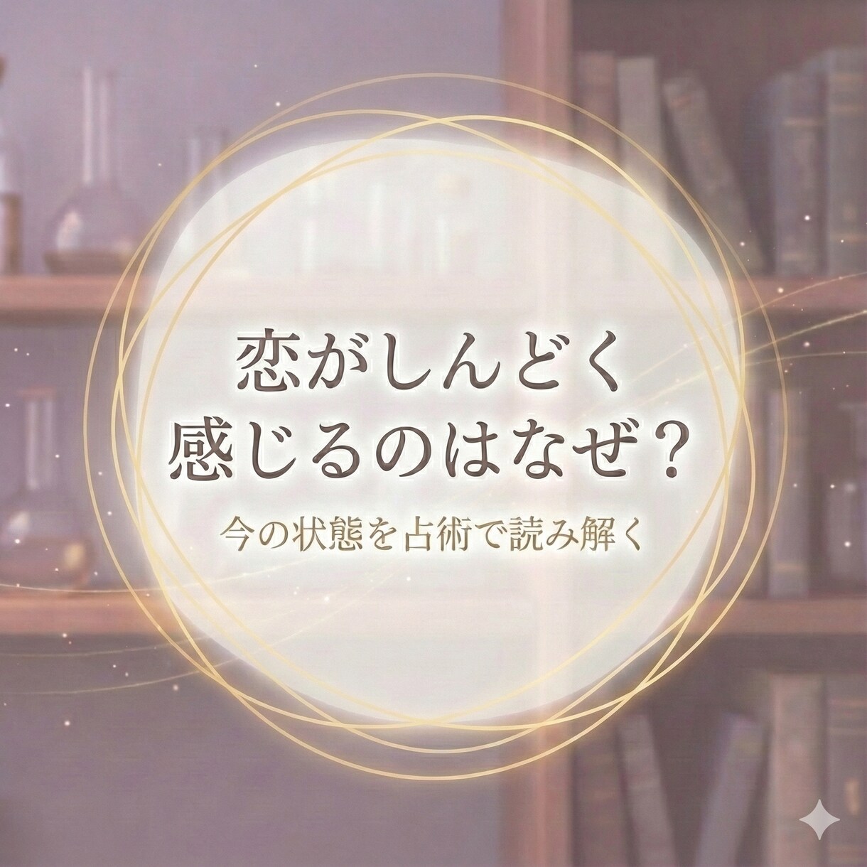 今、恋の話がしんどく感じる理由を読み解きます 恋に向き合う余白があるかを占術で確認 イメージ1