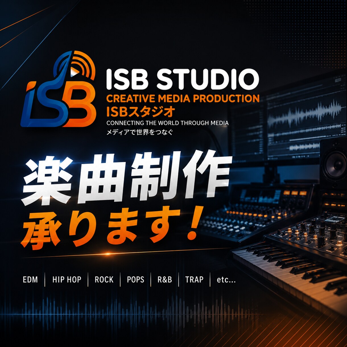 オリジナル楽曲制作致します 【クオリティ保証最短即日納品可能】 イメージ1