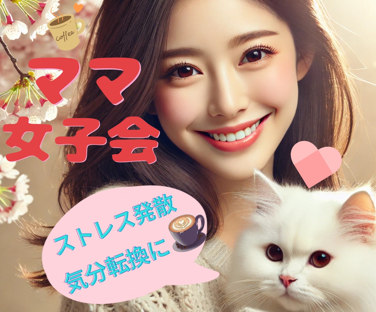今日もおつかれママさんへ♡何でも安心して話せます ストレス発散・気分転換にぴったり！愚痴も笑い話も大歓迎✨ イメージ1