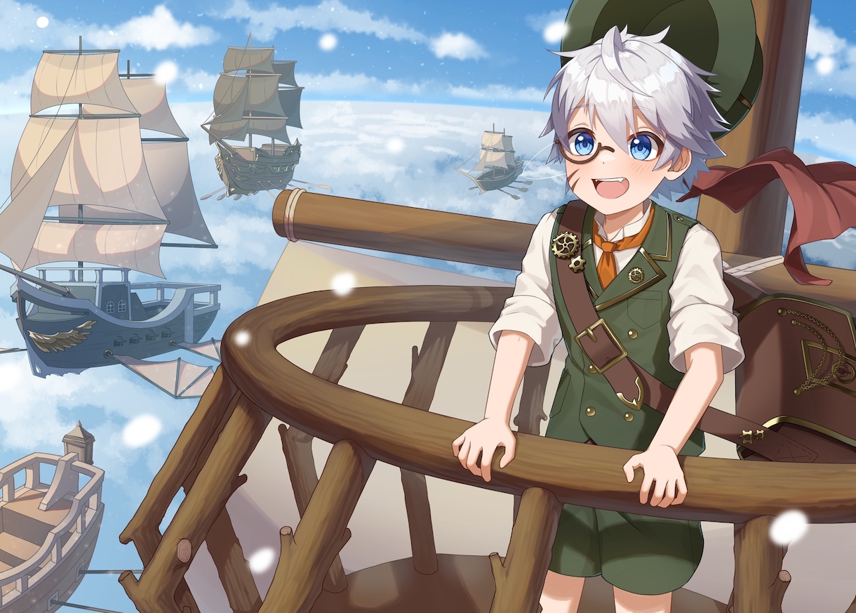 かわいい男の子のイラストを描きます 背景込、歌みたなどのイラストを描きます！ イメージ1