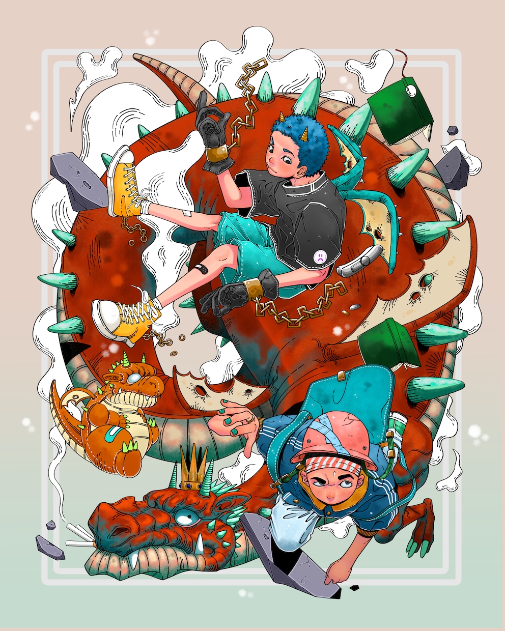 目を引くイラストを描きます かっこいい×かわいいイラストを描きます！ イメージ2