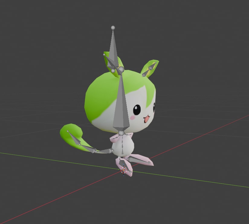 Blenderで3Dキャラクターを制作いたします アニメ調中心，Mixamo対応リグ・ウエイト付けまで対応 イメージ5