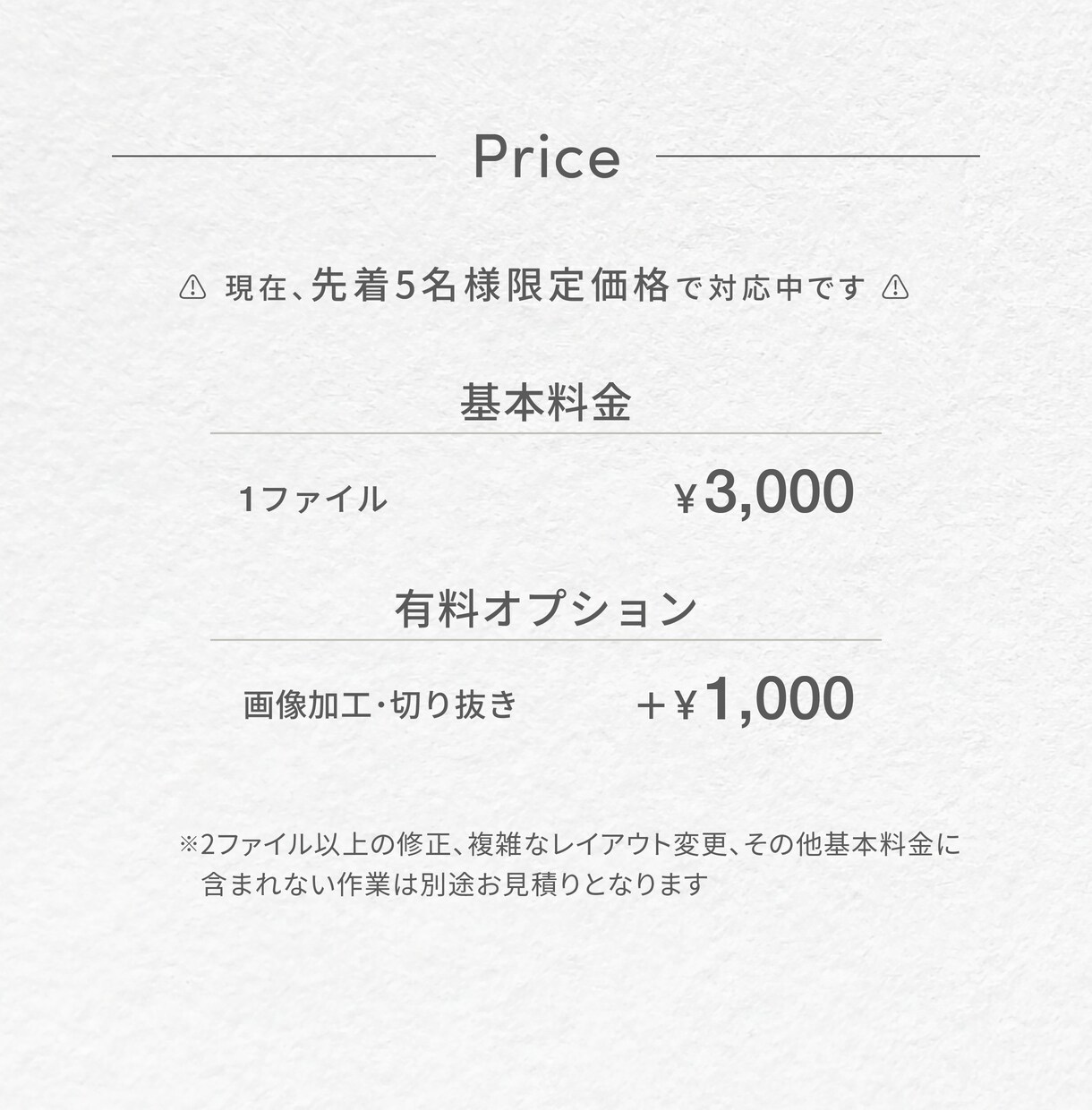 イラストレーターの既存データを修正します 文字・画像変更など、既存データのちょっとした修正を承ります◎ イメージ2
