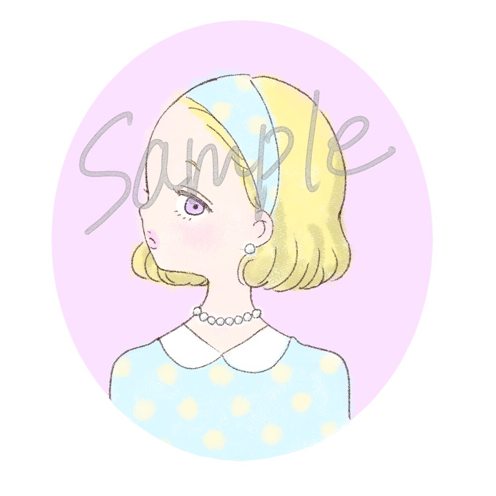 ゆるふわタッチで推しの似顔絵描きます 手書き風のふわっとしたタッチでおしゃれに仕上げます♡ イメージ2