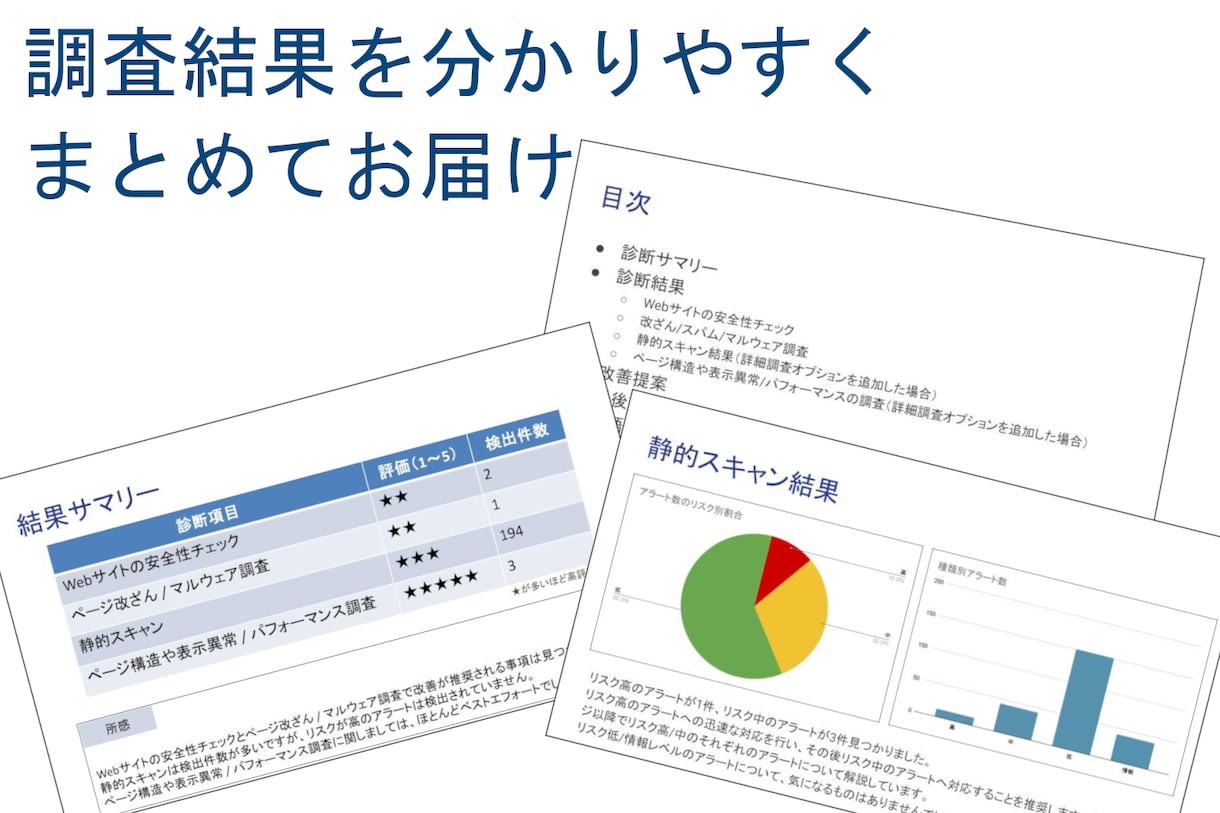 ホームページの診断＆改善レポートを作成します サイトの安全性、気になりませんか？国家資格保有者による診断 イメージ3