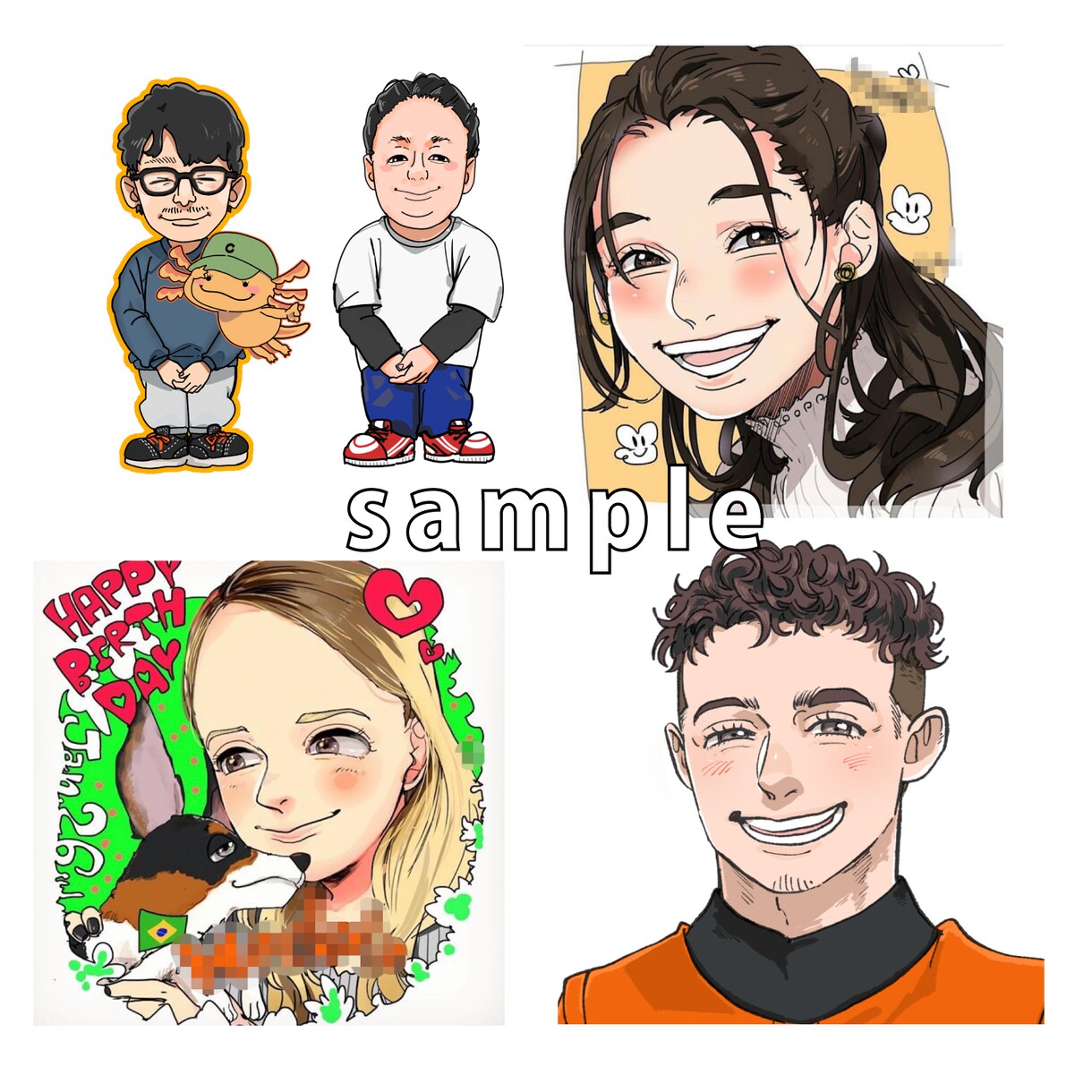 創作・写真OK|SNSアイコン描きます あなたらしさを大切に、やさしく魅力的に描きます イメージ5