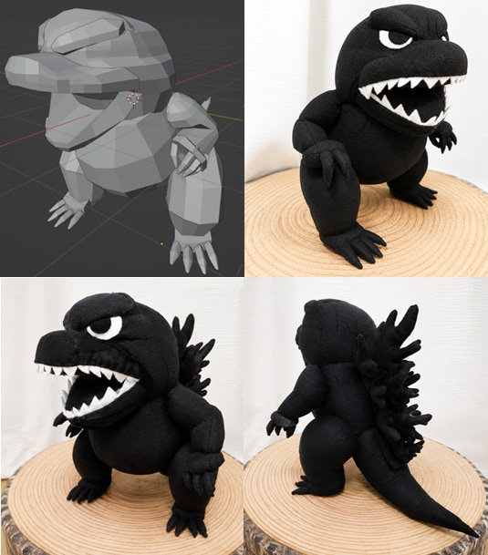 世界にひとつのオリジナルぬいぐるみを作ります 3Dモデルから作成することで高い精度で作ることができます イメージ1