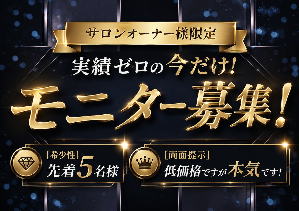サロンオーナー様限定｜高級感ロゴ制作します “選ばれるサロン”はロゴで差がつく。 イメージ1