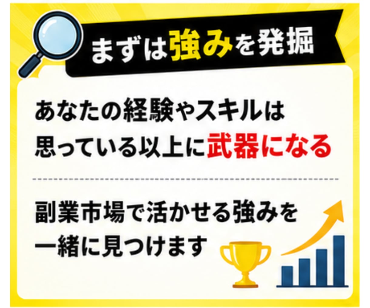 あなたの強みに合う、安全な副業を個別で診断します 詐欺回避＋初動アクションで初心者でも迷わない方法を個別に整理 イメージ5
