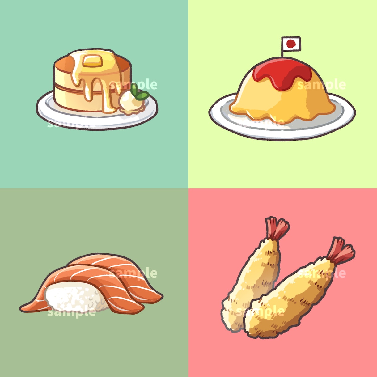 先着5名様限定セール★デフォルメアイテム作成します 趣味、食べ物、愛着ある私物などをアイコンに★商用利用可◎ イメージ4
