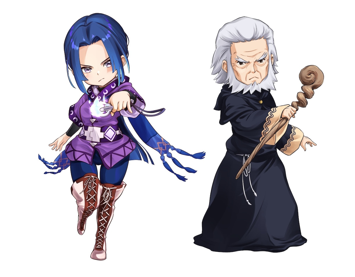 キャラクターイラスト全般承ります 顔のドアップから立ち絵まで！表情やポーズも指定してください イメージ4