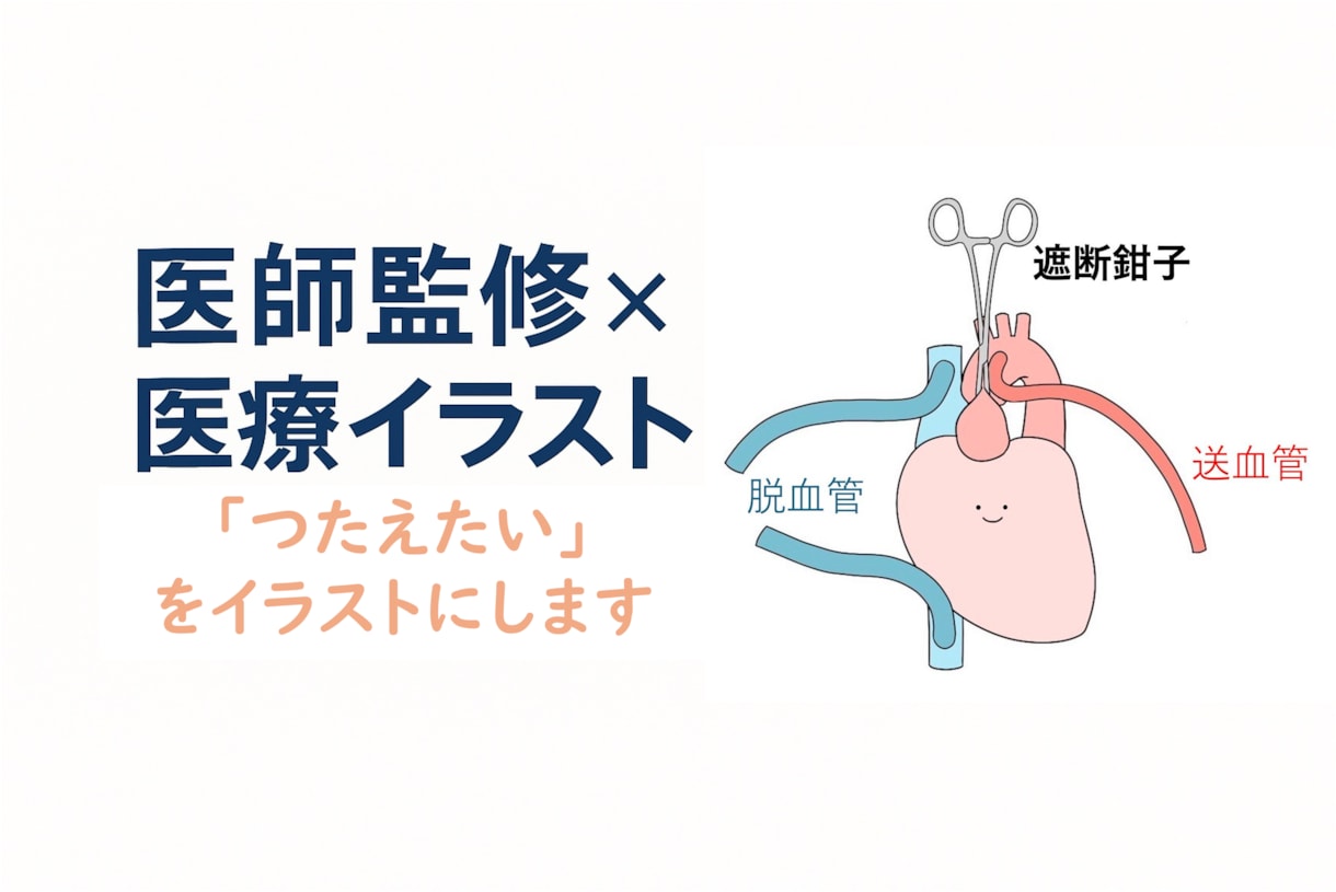 医師監修×正確でわかりやすい医療イラスト制作します 患者説明などにわかりやすいイラスト イメージ1