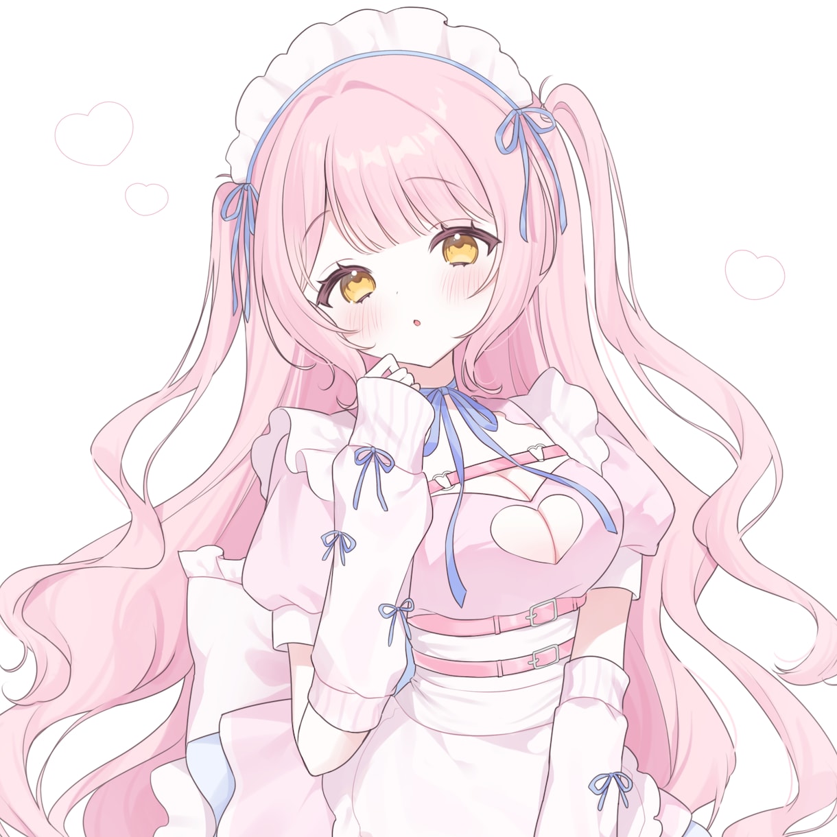 一枚絵/キービジュ/立ち絵/三面図など制作します 甘めでふんわりした絵柄であなたのキャラを描かせて下さい♪ イメージ1