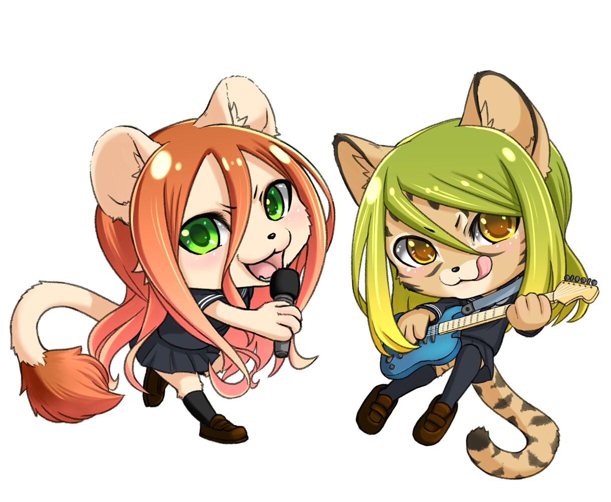 YouTubeスタンプ、ちびキャラ描きます ギャル、ヤンキー、獣人、ケモノ、ケモミミキャラが得意です！ イメージ8