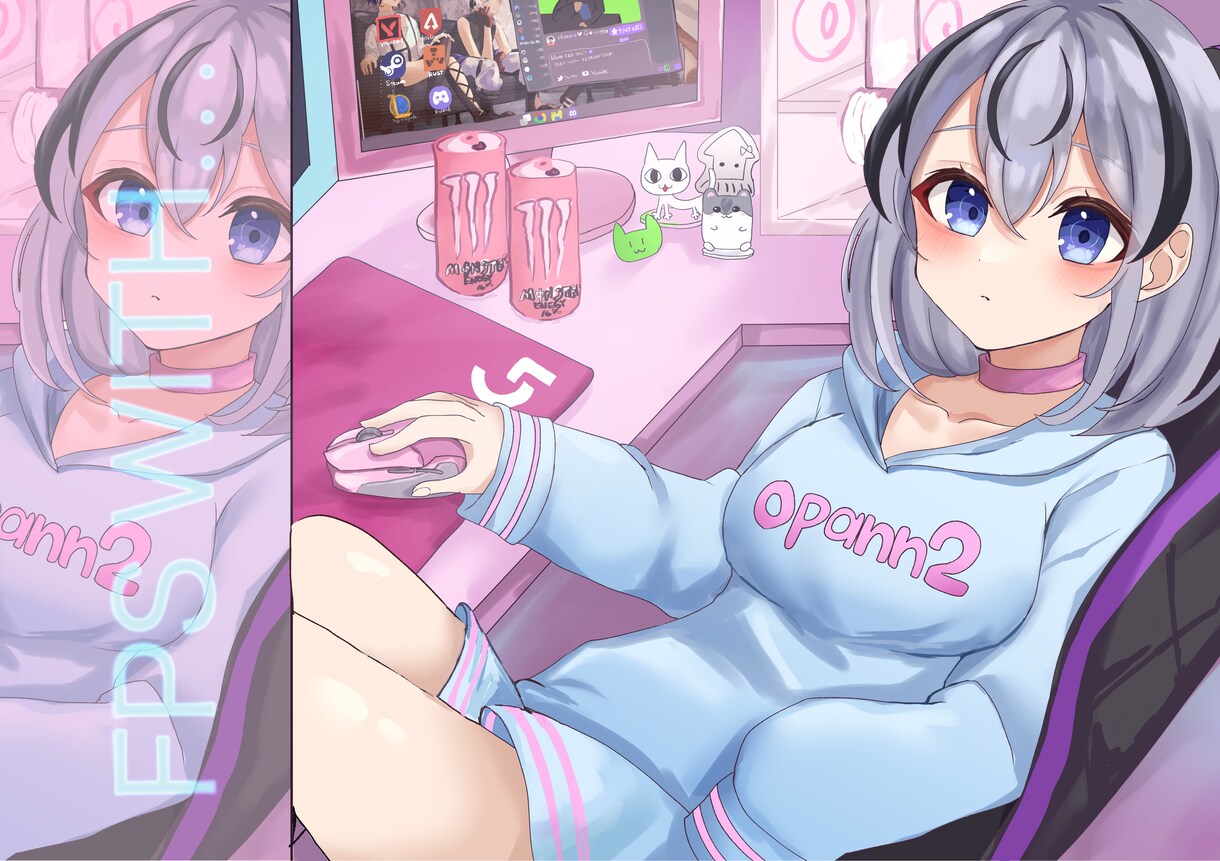 かわいい絵を描きます 特に女の子が得意です、可愛く仕上げれます！ イメージ1