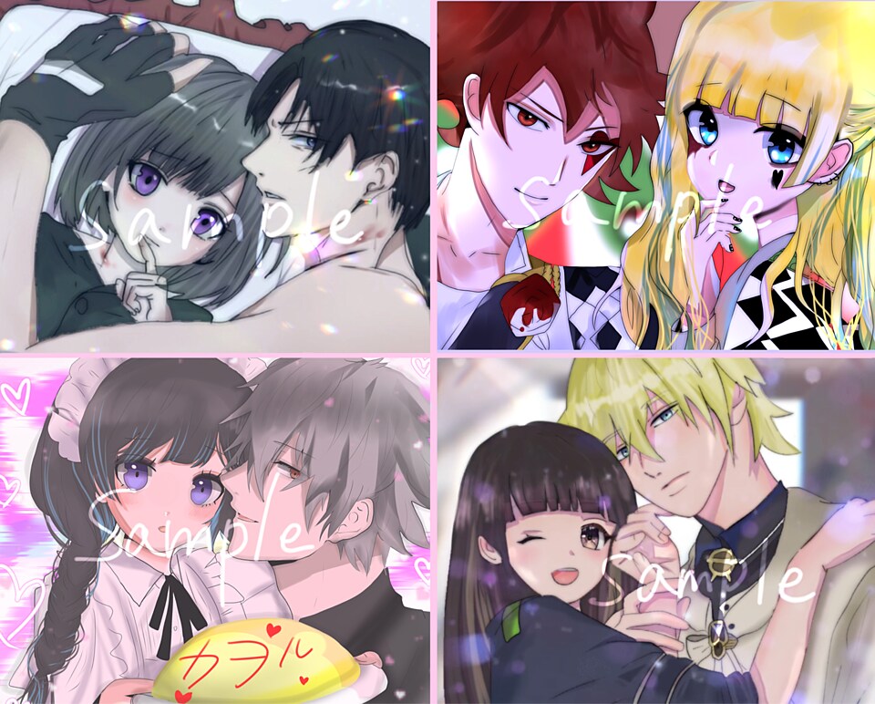 夢絵やカップルのイラストSNSアイコン受付ます YouTubeサムネイルや歌ってみたのイラストなども可能 イメージ5