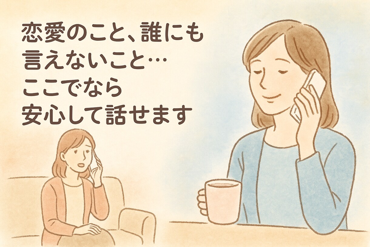 男の気持ちは？　  話すだけで心が軽くなります わからない　知りたい　あなたへ。話すだけで、心が軽くなる イメージ2
