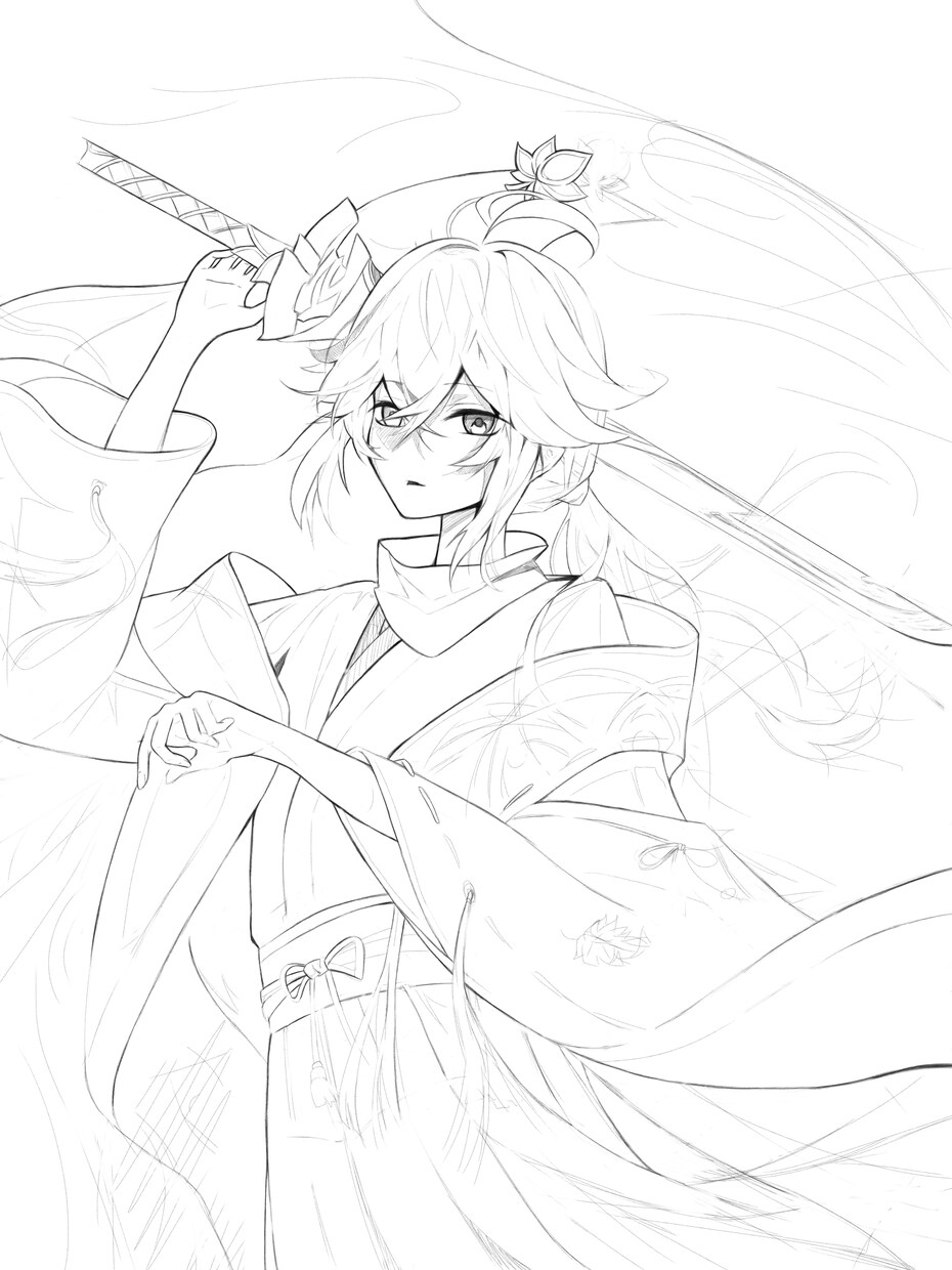 イラスト線画アイパッドで描きます イラスト線画をよく描きます。趣味を活かせたら嬉しいです イメージ1