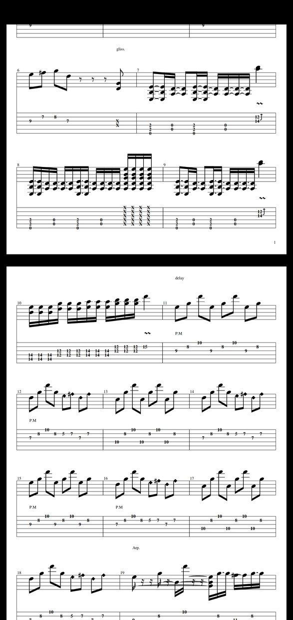 ギターorベースtab譜作成させていただきます 一曲1500円〜2000円です。 イメージ7