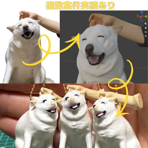 ３Dプリンタでオリジナルのキーホルダー製作承ります 画像1枚からOK！あなただけの3Dキーホルダー製作します イメージ8