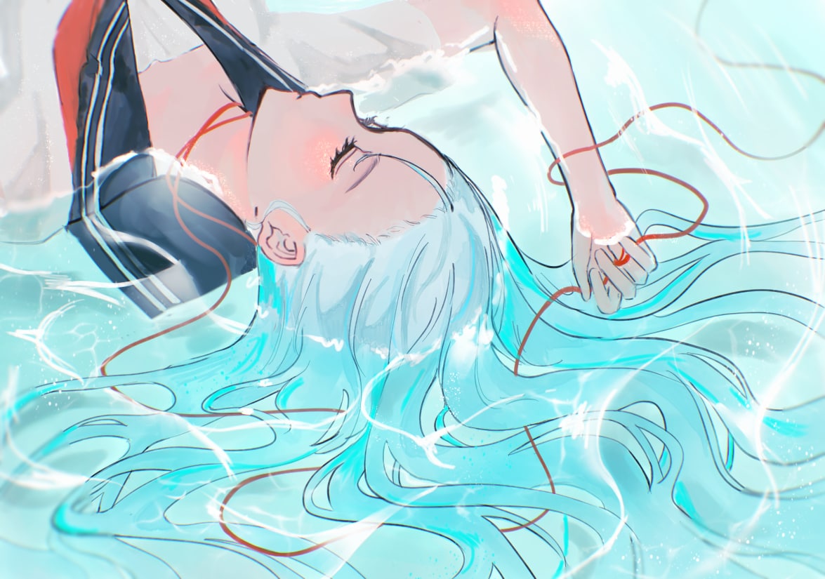 透明感のある一枚絵をお届けします YouTubeサムネイル／歌ってみた／観賞用等 イメージ1