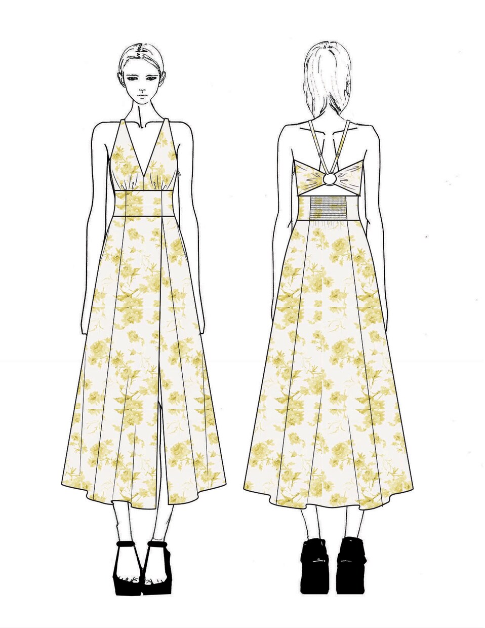女性向けのファッションデザインイラストを提供します 欧米で経験がある現役デザイナーがデザイン制作します。 イメージ3
