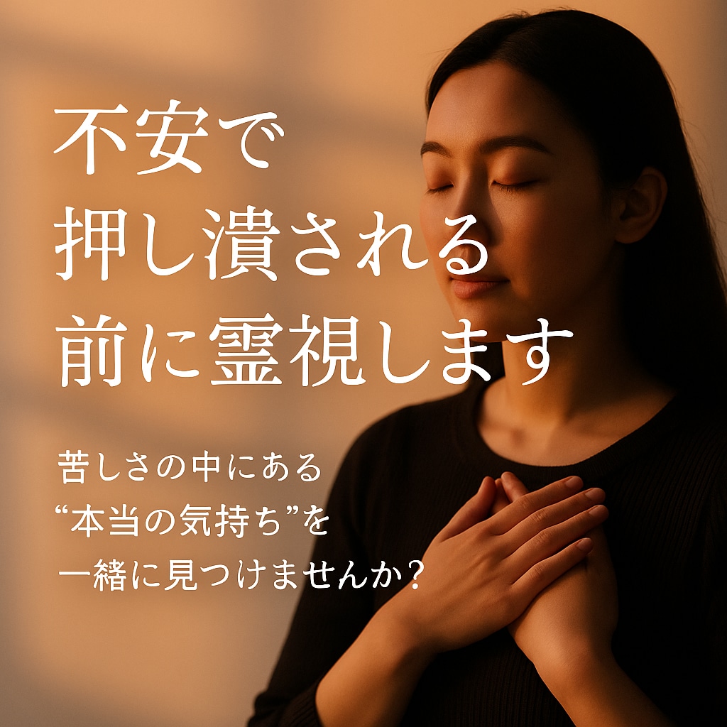 理由が分からない苦しさを霊視し本音を言葉にします 自分でも説明できない苦しさこそ魂が発してる本音、気づいてる？ イメージ3