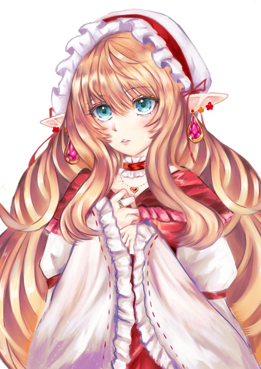 妖精のプリンセス風女の子を販売します ふわふわ系の妖精の女の子の1枚絵です。 イメージ2